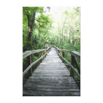 Peaceful Walk Stretched Canvas Print