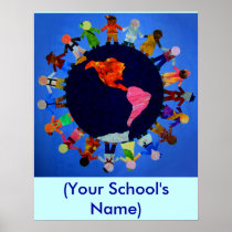 Peaceful World Children - Customisable Poster