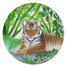 Peaceful Young Tiger Plate