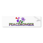 Peacemonger bumper stickers