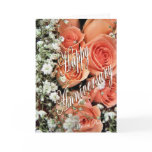 Peach Anniversary Roses cards
