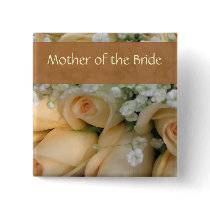 Peach Bride Wedding Pin - Customised