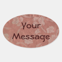 Peach Brocade Look Stickers
