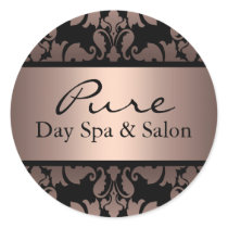 Peach Damask Sticker