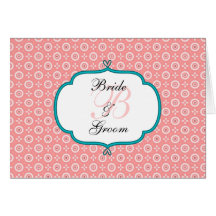 Peach Dot Personalised Note Cards Template