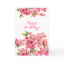 Peach Happy Birthday card
