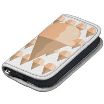 Peach Ice Cream Cone Design Folio Planners