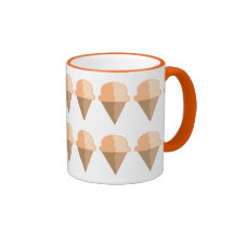 Peach Ice Cream Cones Mug