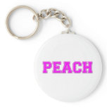 Peach Keychain