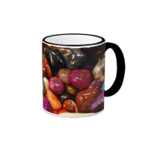 Peach Pink Mums Photo Mug