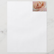 Peach Pink Rose Macro Flyer Design