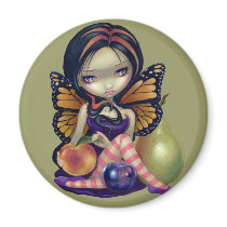 "Peach, Plum, Pear" Magnet