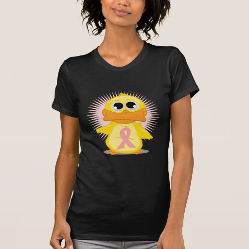 Peach Ribbon Duck Tee Shirt