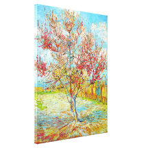 Peach Tree in Bloom at Arles, Vincent Van Gogh Canvas Prints