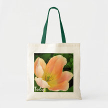 Peach Tulip Totebag