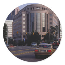 Peachtree Street, Atlanta, Georgia, U.S.A. Round Sticker