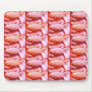 Peachy Pink Bird Texture Mouse Mat