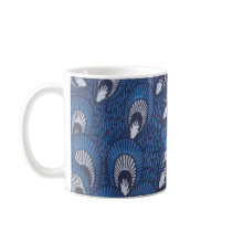 Peacock African Ankara print mug