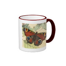 Peacock Butterfly Coffee Mug