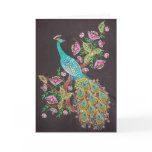 PEACOCK GREETING CARD