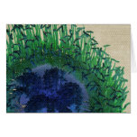 Peacock Colours Flower Card