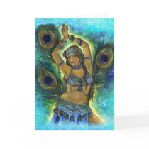 Peacock Dancer Greeting Card