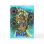 Peacock Dancer Greeting Card