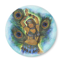 Peacock Dancer Magnet