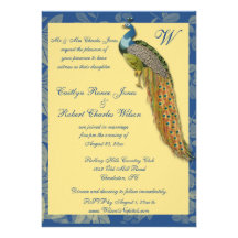 Peacock Dreams Custom Invites