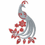 Peacock Fantasy Pink embroidered shirts