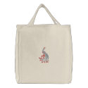 Peacock Fantasy Tote embroidered bags
