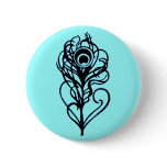 Peacock Feather buttons