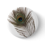 Peacock feather buttons
