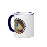Peacock Feather Designs Coffee Mug
