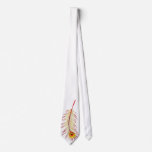 Peacock Feather Flame tie