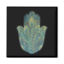 Peacock Feather Hamsa