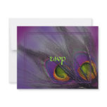 Peacock feather invitations/psychedelic colours