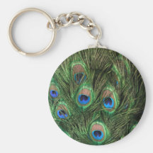 Peacock Feather Keychain