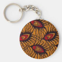 Peacock Feather Keychain