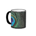 Peacock Feather Mug