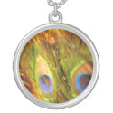 Peacock Feather Pendant necklaces