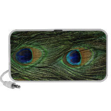 Peacock Feather Print Portable Speaker