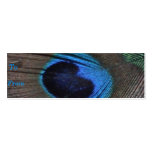 Peacock Feather Profile Card business cards