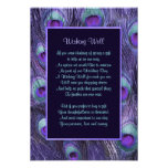 Peacock Feather Purple - Wishing Well Custom Invites