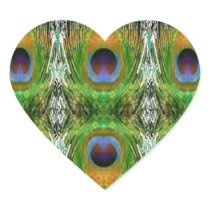 Peacock Feather Show Stickers