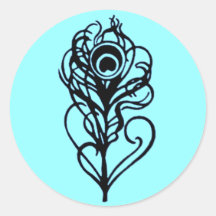 Peacock Feather Stickers