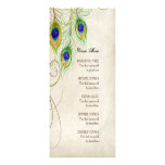 Peacock Feathers Black Damask Wedding Stationery Custom Invite