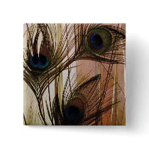 Peacock Feathers Pin