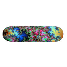 Peacock Feathers - Fractal Design Skate Board