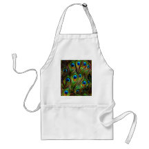 Peacock Feathers Invasion Aprons
